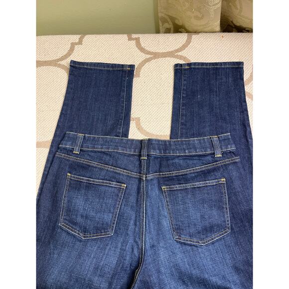 Talbots Simply Flattering 5-pocket Boyfriend Dark wash blue jeans, size 14 - Picture 2 of 12